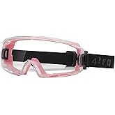 4-FQ ANSI Z87.1 Safety Goggles Over Glasses, Protective Eyewear with Premium Anti-Fog & Scratch Lens, Ideal for Chemistry Lab