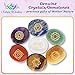 NatureWonders All Natural Chakra Stone Set with Information Brochure & Travel Pouch - Healing Crystals, Polished Palm Stone, Meditation, Reiki, Energy