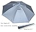 Crazy Cart Silver Umbrella Hat Headwear for Fishing Gardening, 24
