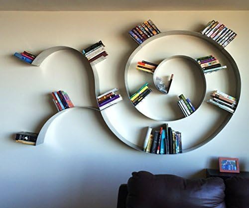 Trailing Spiral Floating Bookshelf