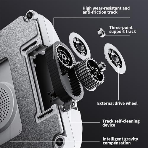 Airbot W3 Window Cleaning Robot - Dual Nozzles with Ultrasonic Spray,Intelligent Path Planning,11000Pa Suction Power,Edge Detection Technology,UPS 20min,4 Cleaning Modes,MiHome Control Mijia Ecosystem