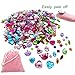 300PCS Self Adhesive Rhinestones Craft Jewels for Kids Jumbo Bling Crystal Gems Stickers 11 Shapes Color Rhinestones，Size ：8mm to 20mm with Glue Stickers in Flat Back for Arts & Crafts Projects (300)