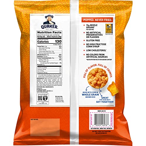 QUAKER RICE CRISPS CHEDDAR, 6.06 OZ