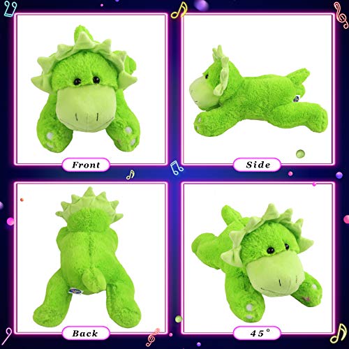 Glow Guards 15'' Light up Dinosaur Stuffed Animal LED Soft Triceratops