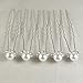ReNext 50 Pcs Wedding Bridal Artificial Pearl Flower Crystal Hair Pins Clips Bridesmaid