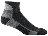 Darn Tough Vermont Men's 1/4 Merino Wool Cushion Hiking Socks, Black, X-Large
