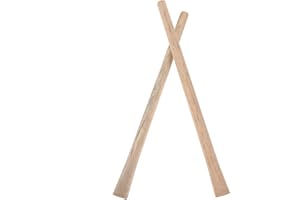 HAKIDZEL Hoe Wood Handle 2pcs Solid Wood Handle Home Tools Scythe Tool Hardwood Handle Non-Skid Hoe Handle Long Handle Sickle