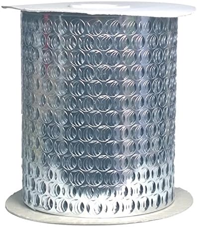 Haberdashery Wholesale Silver Punchinella Sequin Waste Ribbon 20mts