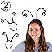 Tigerdoe Antenna Headband For Girls And Women - 2 Pack - Head Boppers - Butterfly Antenna Headband For Kids - Funny Headbands - Bug Antenna Headband