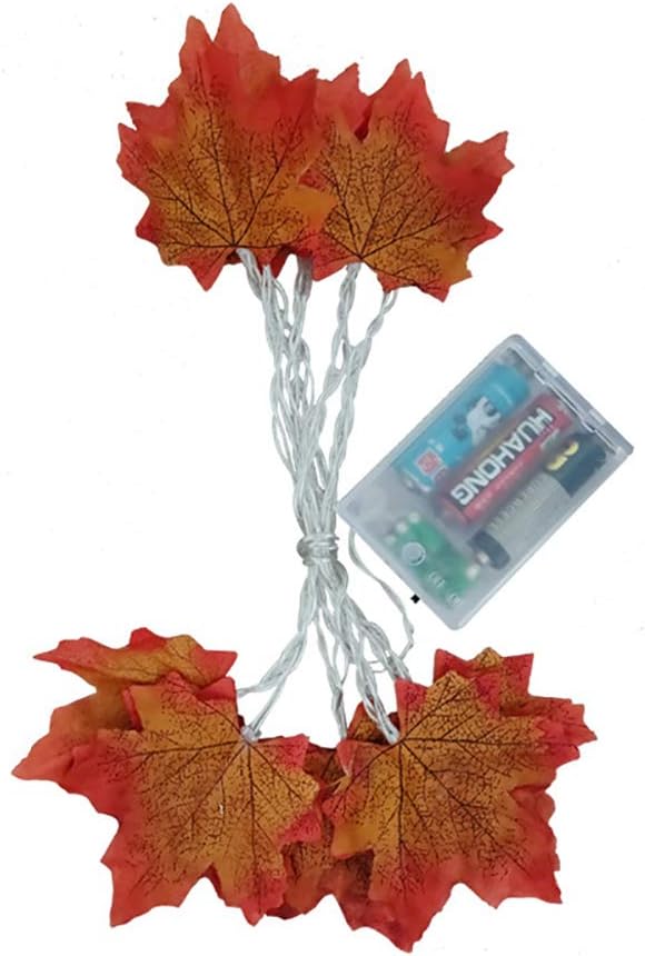1.5 M 10 LED LED Luces con Pilas de otoño Cosecha de otoño Hoja de Arce