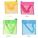 Zamango 1 Beach Mesh Tote Breathable Sea Bags with Adjustable Carrying Straps for Kid's Shell Collection,Swimming Equipment Storage,Colorful Set of 4
