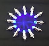 SumDirect 12/30/50/100 Pack LED Party Lights Non-Blinking Waterproof Lights For Paper Lanterns Balloons Floral or Wedding Decorations (12, Blue)
