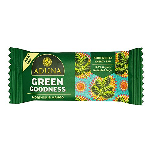 Aduna Green Goodness Superfood Energy Bar with Mango and Moringa