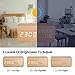 Alarm Clock, LED Wood Digital Clocks with Time Date Week Temperature Voice Control 12/24 Hours and Backup Battery USB Modern Wooden Desk Clock Suitable for Your Kids Heavy Sleepers Bedrooms Travel