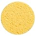 ForPro Professional Collection Cellulose Round Sponge, Pre-Moistened Face and Body Sponge, Natural Yellow, 3”, 25-Count