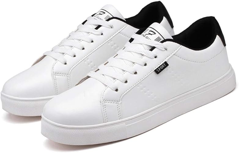 Amazon Yj6x カジュアル メンズ 軽量 スニーカー レースアップ シューズ 白 黒 靴 ウオーキングシューズ カジュアル 防滑 おでかけ 紐 シンプル 無地 快適 フィット 防滑 疲れない 歩きやすい 大きいサイズ 滑らない メンズスニーカー Yj6x スニーカー