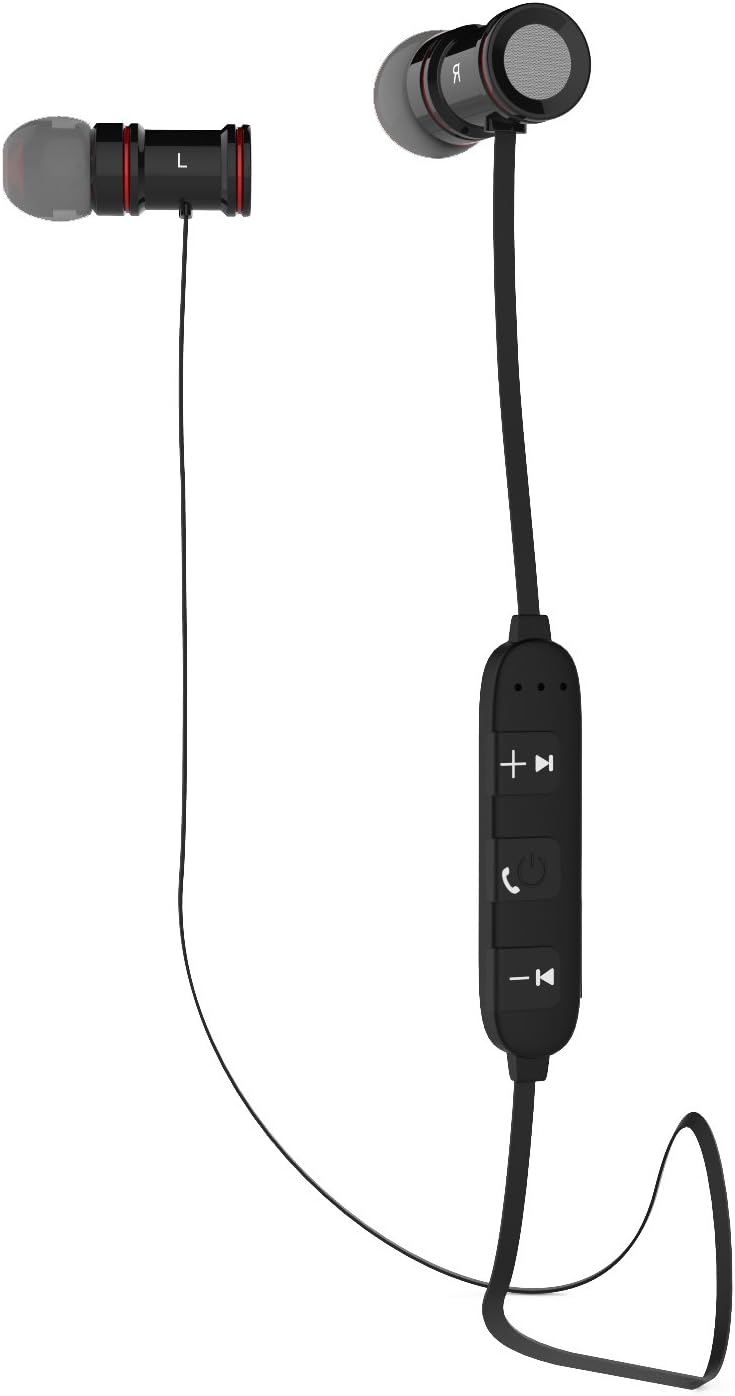 Wireless Bluetooth Headphones, Best Fitness Earbuds for Sports, Running and Workout - CVC 6.0 Noise Cancelling Earphones w/Microphone and Sweatproof - Deep Bass HD Headset