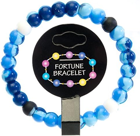 Tie Dye Silicone Fortune Bracelets (Blue/black/white)