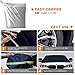 Warmfits Car Windshield Cover, Car Frost Windshield Cover Shade Shield Sun Blocker Protector Prevent Snow Ice Frost Leaves Dust on Windshield for Car SUV Van Small Trucks