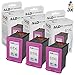 LD Products Remanufactured 61XL CH564WN Replacements for HP 61 Color Ink Cartridge HP61XL High Yield Works with HP Envy 4500 4502 5530 Deskjet 2540 3510 OfficeJet 4630 (3-Pack)