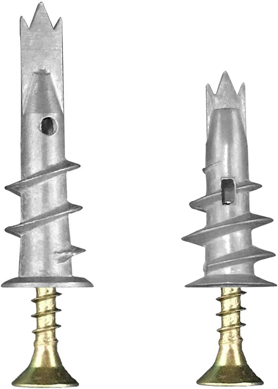 Lemiyoo 100 Pcs Heavy Duty Plasterboard Fixings Metal Plugs Screws Set