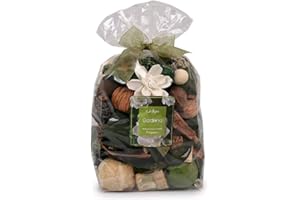 Jodhpuri Natural Gardenia Scented Potpourri – Fragrance Botanical Mix for Your Bathroom, Living Room, and Office – Includes Tahitian Gardenia, Jasmine, Tuberose, Green Leaves - 18 oz.