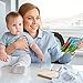 FunsLane Soft Cloth Books for First Year Babies, Non-Toxic, Fabric Colorful Crinkle Books, Baby Gift Educational Toys, Baby Shower Present for Boys and Girls(Pack of 3)