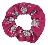 Harley-Davidson Women's Genuine Blank Bar & Shield Hair Scrunchie, Pink HS19345