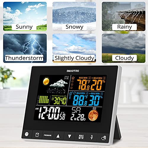 SMARTRO Weather Station Wireless Indoor Outdoor Thermometer