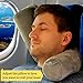 Twist Memory Foam Travel Pillow - Comfortable & Adjustable Neck Pillow for Traveling with Soft Washable Velvet Cover, Eye Mask & Earplugs - Long Flight Essentials | for 360° Neck Support, Chin, Lumbar