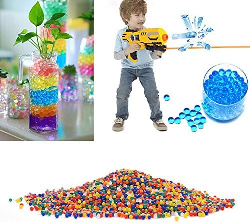 WULEEUPER Water Beads Rainbow Mix 20000Pcs for Orbeez Spa Refill | Kids Tactile Sensory Toys and Home Decor