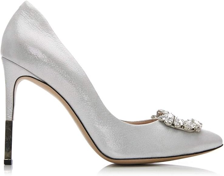 moda in pelle silver shoes