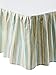 C&F Home 89452.6080 Natural Shells Bed Skirt, Queen, Blue