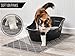 GORILLA GRIP Cat Litter Box Mat, 35x23, Water Resistant Kitty Litter Trapping Mat, Textured Backing, Easy to Clean, Less Waste and Clean Floors, Kitten Supplies for Indoor Cats, Soft on Paws, Brown