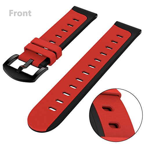 20mm, 22mm Quick Release Soft Silicone Watch Band Anti-Allergic Replacement Strap