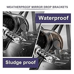 Sresk Motorcycle Mirror Drop Bracket Adapter Rear
