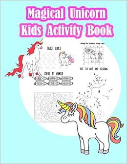 Buy Magical Unicorn Kids Activity Book Fun Activity For Kids In Unicorn Theme Coloring Trace Lines And Numbers Word Search Find The Shadow Drawing And More Activity Book For Kids Ages
