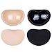 2 Pairs Strapless Self-Adhesive Enhancers Bra Pads inserts,Removeable Silicone Padded Bra Inserts ，Breathable Push Up Sticky Bra Pad for Women