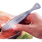 Easyboner Fish Bone Tweezer, Superior Quality Fillet Pin Bone Remover Tool, Kitchen & Cooking Utensil. Durable Fishing or Boat Gift for Cleaning or Boning Salmon. Unconditionally guaranteed for life.
