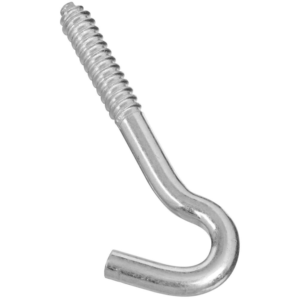National Hardware N220-830 2154BC Heavy Duty Screw Hook in Zinc Plated,3/8" x 4-1/2"