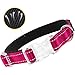 Joytale Personalized Dog Collar with Engraved Slide on ID Tags,Custom Reflective Collars for Small Medium Large Dogs,Hot Pinkthumb 2