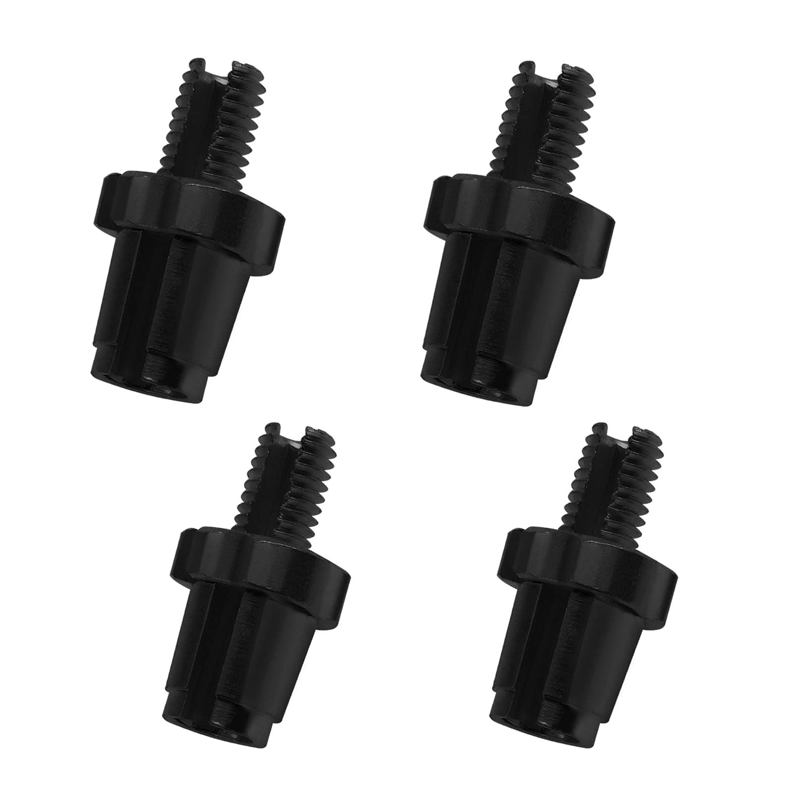The Lord of the Tools 4pcs M7 7mm Brake Lever Adjusting Regulator Screws for Mountain Road Bike MTB Bikes Cable Adjusters Bolts Brake Parts Aluminum Alloy Black M7x26.6x14.6mm