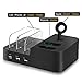 Watch and Cell Phone Airpods Charging Dock Holder, 6 Port Detachable Usb Desktop Quick Charge Station Organizer for Multiple Electronic Device Android, Apple, iwatch, iphone, ipad, Kindle Tablet