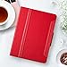 Antbox Case for iPad Air 2/iPad 6th/5th Generation(9.7'')/Pro 9.7''/Air 1 Vegan Leather Case with Pencil Holder Auto Sleep/Wake Function Smart Cover for iPad 9.7'' (Red)