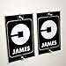 Personalized UBER Removable Suction Cup Display Cards - Pack of 2 Placard Decals for Front & Back Windshield - Perfect Accessory Signs for Uber Rideshare Drivers (New Logo)
