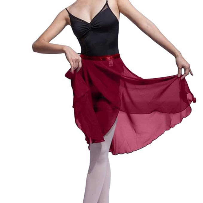 Hoerev Erwachsene schiere Wrap Skirt Ballett Rock Ballett Tanz Dancewear