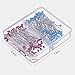 Shappy 14 Colors Sewing Pins 1400 Pieces Glass Head Quilting Pins for Dressmaker Jewelry Components Flower Decoration with 7 Plastic Containers, 2 Size (38 mm, 32 mm)