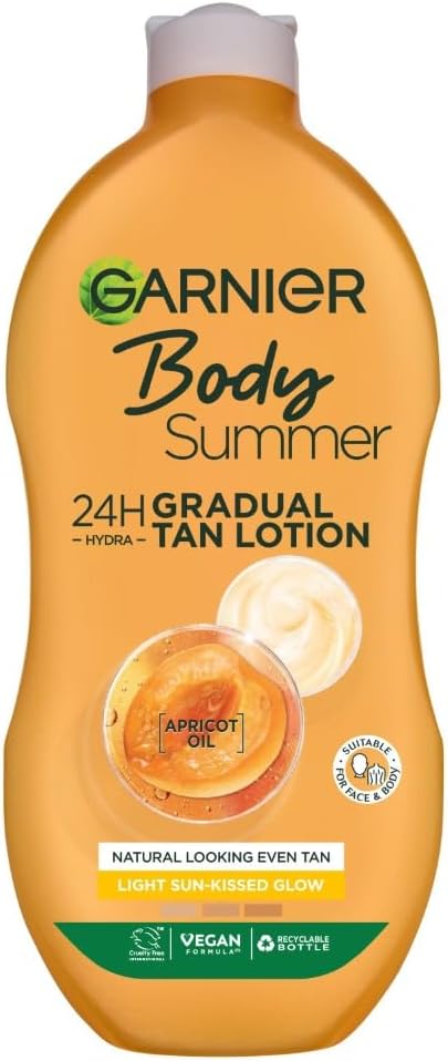 Garnier Summer Body Light Gradual Tan Moisturiser 400ml Face & Body