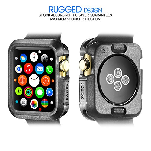 Apple Watch Case, New Trent TPU Cases for Apple Watch/Watch Sport/Watch Edition 2015 Release 42 mm