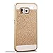 Galaxy Alpha Case, Silverback(TM) Beauty Luxury Hybrid Glitter Bling Hard Shiny Sparkling Cover Case for Samsung Galaxy Alpha SM-G850 (Luxury Gold)